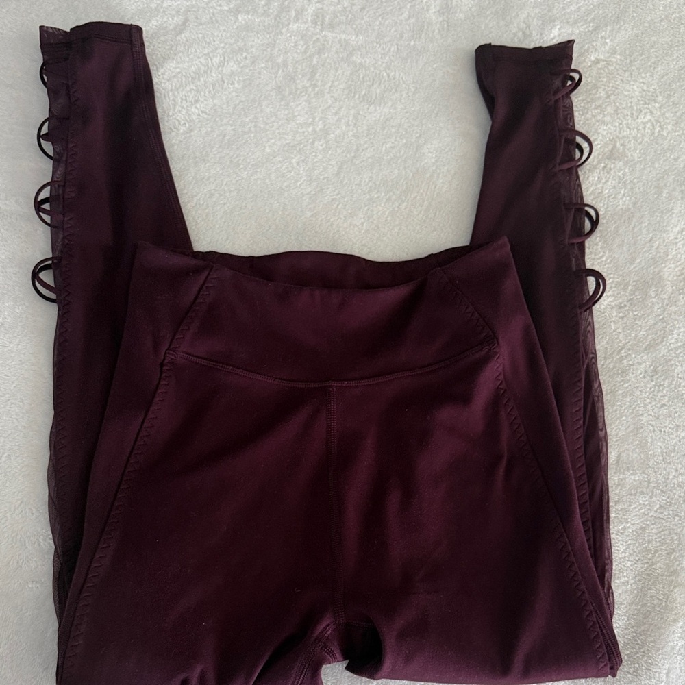 Victoria's Secret Burgundy Leggings